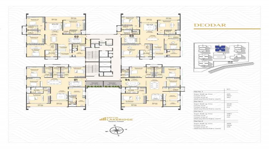 County Sector 1 Noida Extension floor plan1